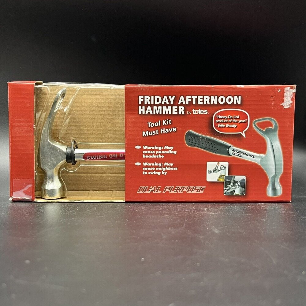 Friday Afternoon Hammer Beer Bottle Opener By Totes 2012 NOS Box Has Issues